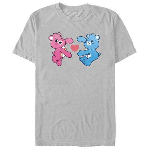 Care Bears Men's Bears Duo T-Shirt Silver