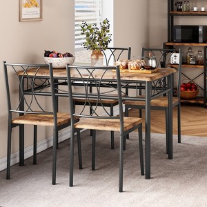 Garvee Dining Table Set, Dining Table Set: Small Rectangle Table & Chairs for Kitchens, Dining Room - 1 of 4