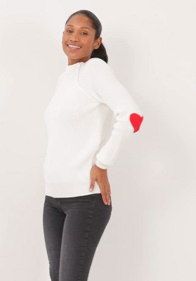 Women's Elbow Heart Valentine's Day Sweater