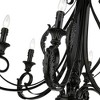 Livex Lighting Valencia 6 - Light Chandelier in  Shiny Black - 3 of 4