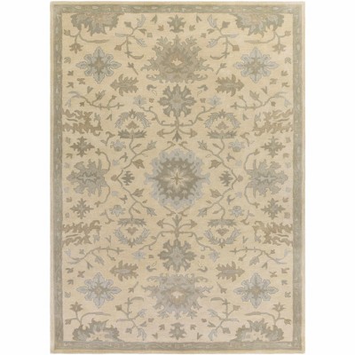 Hauteloom Hazen 1197 Hand Tufted Light Beige Wool Rug