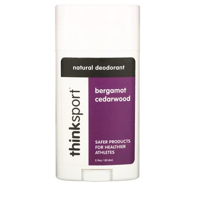 Think Thinksport Natural Deodorant, Bergamot Cedarwood, 2.9 oz
