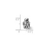 Black Bow Jewelry Sterling Silver Santa Claus Bead Charm - 3 of 4