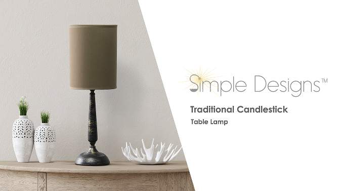 Traditional Candlestick Table Lamp - Simple Designs, 2 of 10, play video
