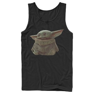 Men's Star Wars The Mandalorian The Child Portrait Tank Top - 1 of 4