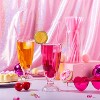 Joyfy 50 PCS Heart Shaped Straws, Disposable Cute Plastic Straws, Individually Wrapped for Wedding Birthday Bridal Shower Decor - 3 of 4