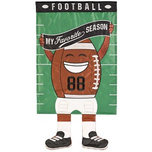 Magnolia Garden Football My Favorite Season 13 x 24 Inch Polyester Crazy Legs Garden Flag - 1 of 2