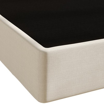 Twin Black and White Metal Box Spring