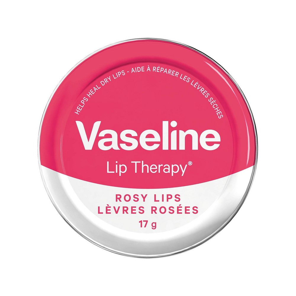 Photos - Cream / Lotion Vaseline Rose Lip Balms and Treatments - 0.6oz 