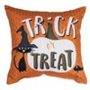 Manual Woodworks and Weavers Trick or Treat Fall Pillow – 9x9 Pumpkin Spice Accent for Halloween Décor - 3 of 3