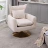 Classic Mid-Century 360-Degree Accent Chair Swivel, Accent Chairs Modern, Swivel Chairs With Upholstery, Swivel Chairs Accent-Cuddlewood - 2 of 4