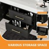 40 Inch Floating Vanity Set with 2 Closing Doors 2 Drawers Storage Cabinet - 3 of 4