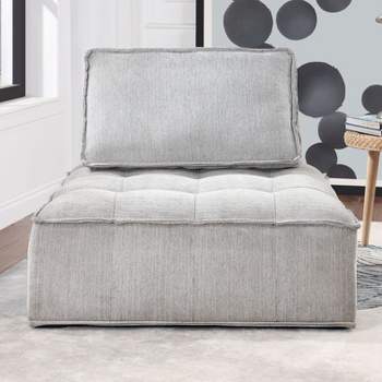 Jessica 32.3" Height Oversized/Corner Linen Upholstered Seating Leisure Sofa Lounge Chair/Lazy Sofa-Maison Boucle