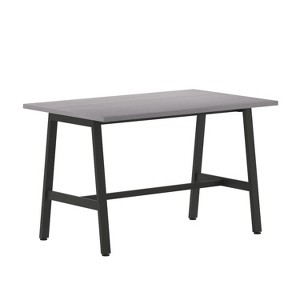 Emma and Oliver 48x30 Dining or Gaming Table with Double Sided Laminate Table Top and Heavy Duty A-Frame Steel Base - 1 of 4