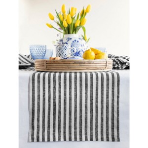 Solino Home Linen Amalfi Stripe Table Runner - 1 of 4
