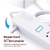 eco4life Smart Wi-Fi Surge Protector Power Strip with 4 AC Outlets, 2 USB-C Ports, 1 USB-A Port, C380N in White - 4 of 4