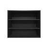 INFURNIC Decorative Wall Shelf Wally 3-Tier Open Wall Cabinet with Spacious Shelves for Storage and Display Modern Design, Black, 12"*36"*30" - 3 of 4