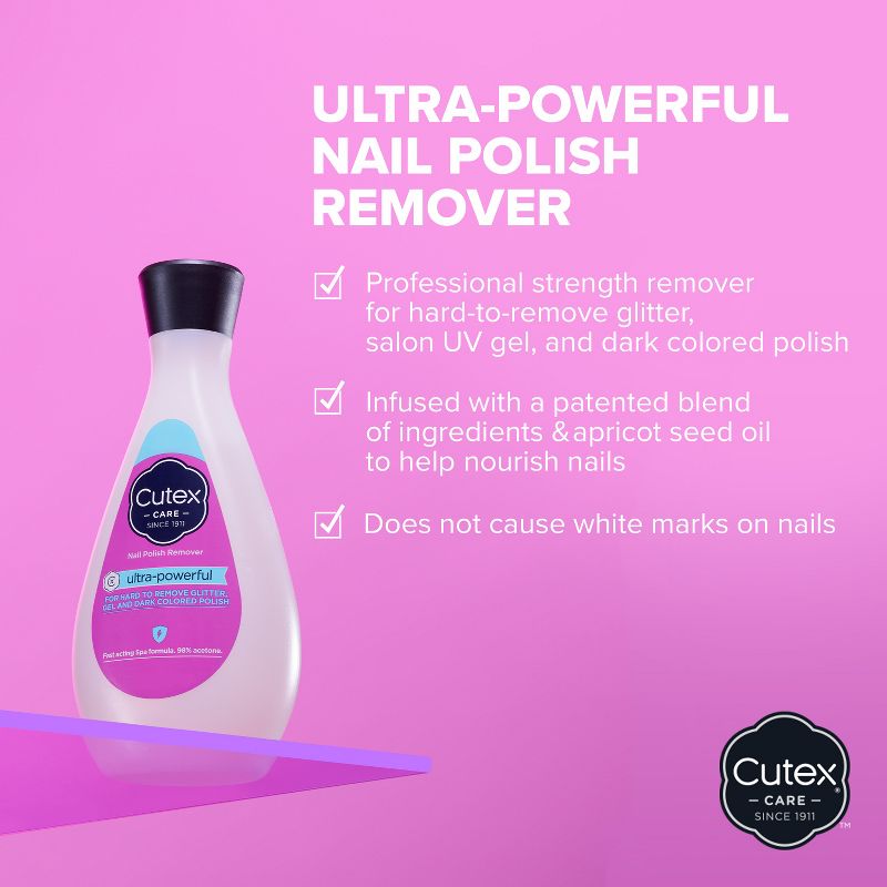 Cutex Ultra Powerful Nail Polish Remover - 10.1 fl oz, 4 of 12
