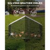 TruAIRWalk-in Chicken Coop - Galvanized Metal Poultry Run with Anti-UV Cover for Chickens/Ducks (1-Pack) - 3 of 4