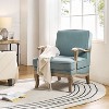 Quentin  Farmhouse Style Wooden Armchair with Comfortable Backrest and Cushion | ARTFUL LIVING DESIGN - 2 of 4