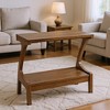 Resenkos Wooden End Table, Brown Living Room Accent, Home Sofa Side, Stylish Furniture Table, Perfect for Living Spaces, Brown - 3 of 4