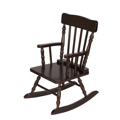 Espresso Colonial Children's Wooden Rocking Chair