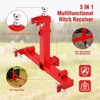 TruAIR 3-Point Gooseneck Hitch - 2" Receiver, 3000LBS Capacity, Red, for Cat 1 Tractors & Trailers - 4 of 4