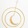 Woodstock Chimes Suncatcher Crescent Moon, White Stone 12" - 2 of 3