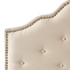 KTMBDW Upholstered Tufted Button Fabric Headboard,Comfortable Fashional Headboard Queen Size with Durable Metal Legs - 4 of 4