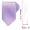 INSPIRE CHIC Men's Solid Color Classic Textured Neck Ties for Formal - 2 of 4