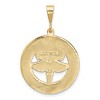 Black Bow Jewelry 14k Yellow Gold The Art of Caring RN Pendant - 3 of 4