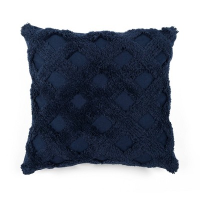 Tappahannock Square Pillow Cover (Set of 2) Dovecove Color: Navy, Size: 20 H x 20 W