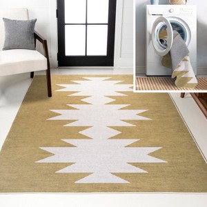 JONATHAN Y Chayton Minimalist Geometric Machine-Washable Area Rug - 1 of 4