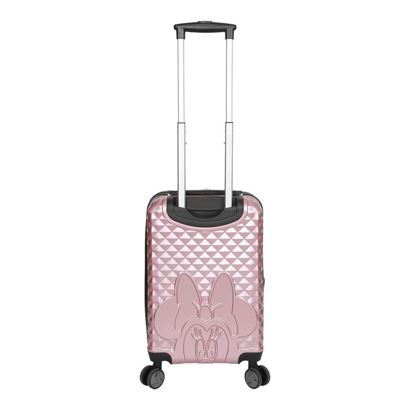 Disney Minnie Mouse Rose Gold 20” Carry-On Luggage With Wheels And Retractable Handle, 3 of 9