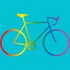 Adult Design By Humans Rainbow Bike Cyclist Pride By Bonganva T-Shirt - 2 of 2