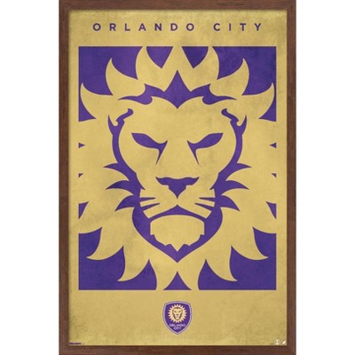 Trends International MLS Orlando City SC - Logo 25 Framed Wall Poster Prints