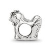 Black Bow Jewelry Sterling Silver Chicken Bead Charm - 2 of 4