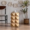 NicBex Modern 11.8" Square Coffee Table with Three-Dimensional Textured Embossed Design for Living Room - 3 of 4
