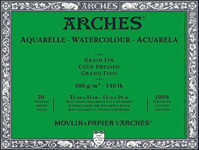 Arches Watercolor Paper 140 Lb. Rough White 22 In. X 30 In. Sheet