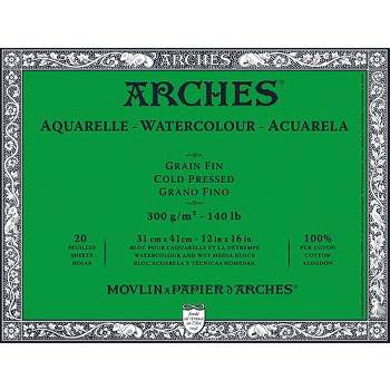 Arches 1795017 140 lbs Watercolor Paper Hot Press 22 x 30 in.