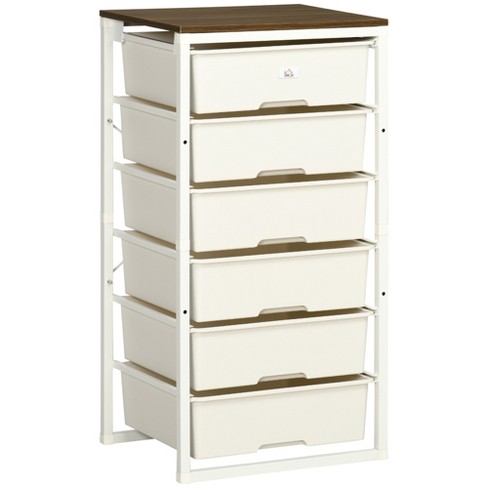 5 Drawer Storage Organizer - Plastic Dressers with Drawers for