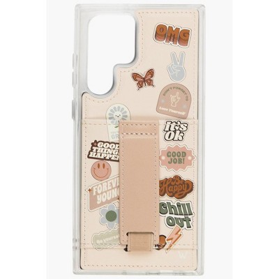 Walli Cases No Bad Vibes by Our Faux Farmhouse Phone Case with Wallet and Finger Strap