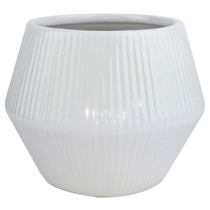 Trendspot Rena Ceramic Planter - 6.5 inch - White - Case of 2 : Target