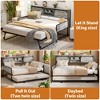 Aheaplus Storage Daybed with Trundle and Charging Station - 3 of 4