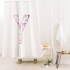 Deny Designs April Lane Art Fancy Bow Monogram Shower Curtain - 2 of 3