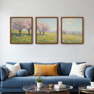 Floral Canvas Wall Art with Strong Artistic and Visual Aesthetics,3 - Pieces - 1 of 4