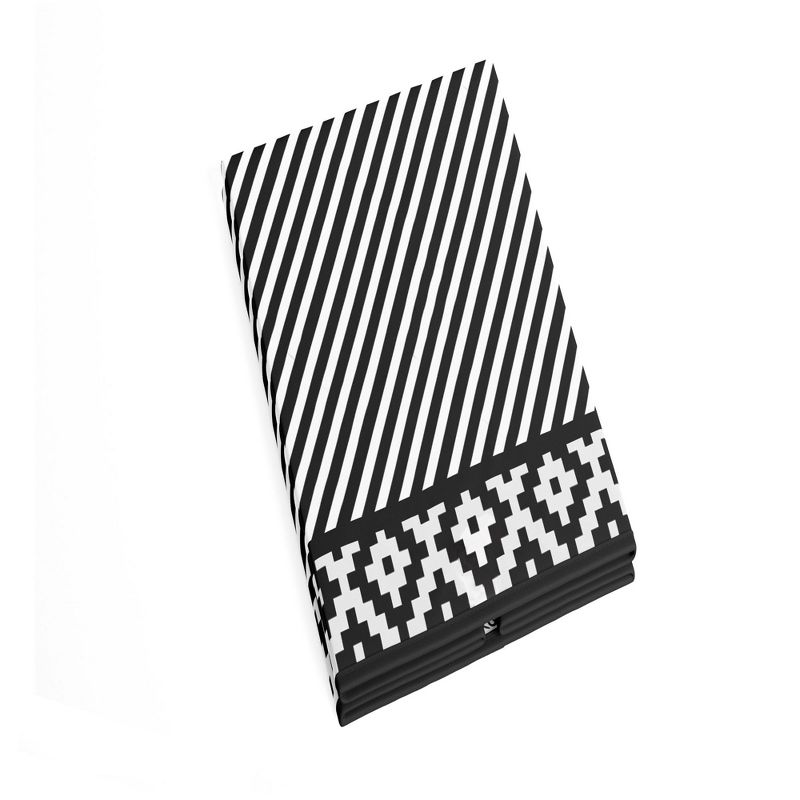 Bacati - Love Black/White Collapsible Laundry Hamper, 3 of 7