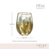 Twine Woodland Stemless Champagne Glasses, Tumbler - 3 of 4