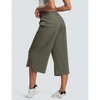 Pants for Women Wide Leg Capris with Pockets for Women Lightweight Womens Capris for Summer Yoga Casual - 3 of 4