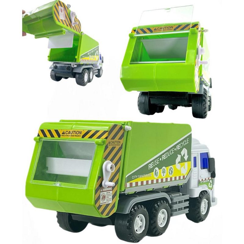 Big Daddy Friction Powered Garbage / Recycling Truck with Sand & Dirt Dumping Action, 4 of 6